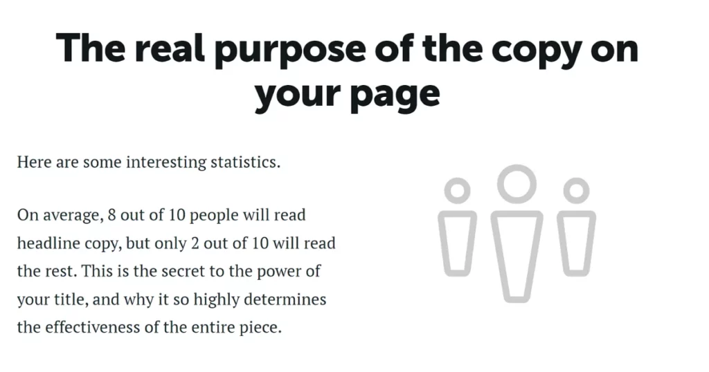 headlines and page read stats from copyblogger